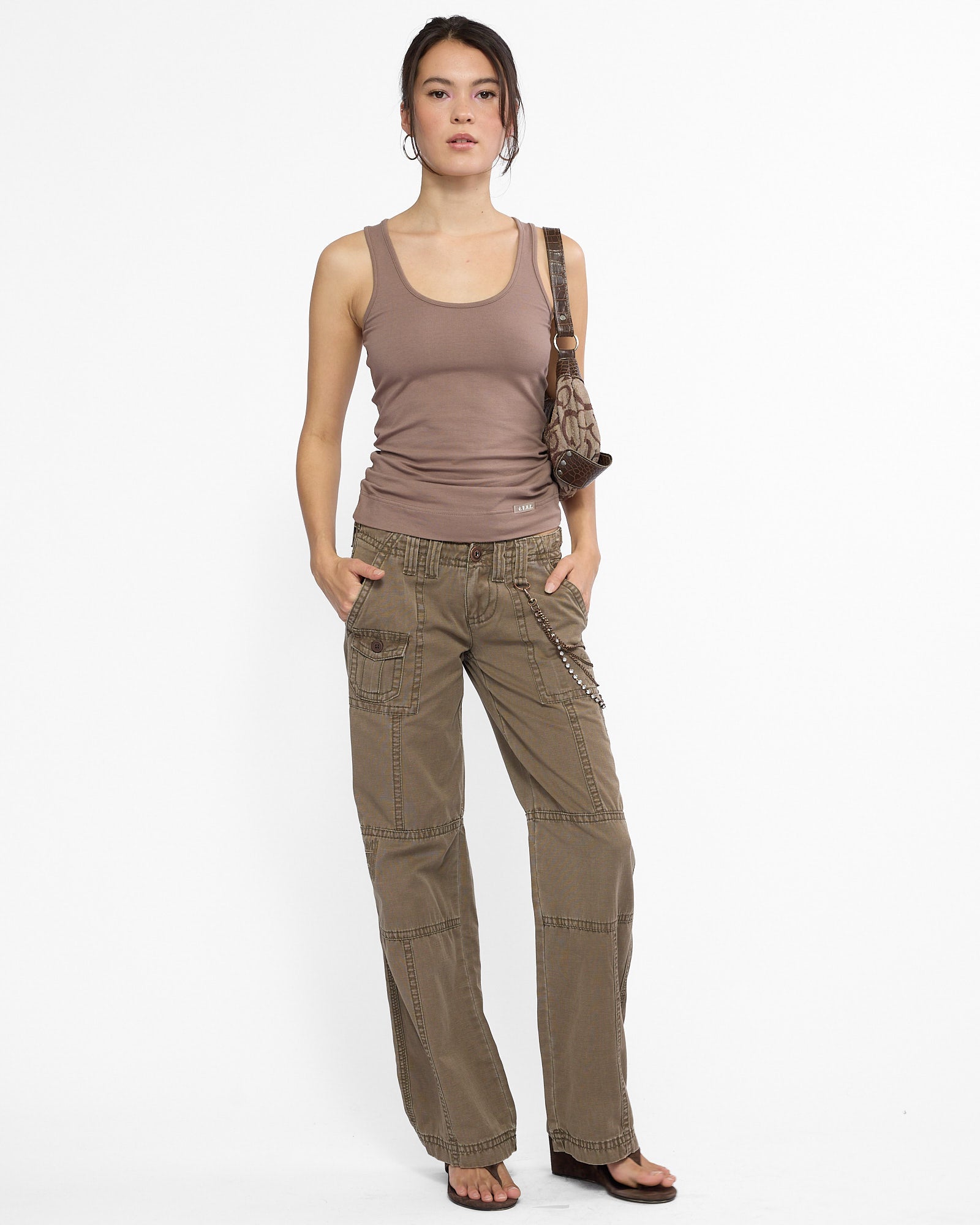 Embellished Multi Pocket Cargo Pant