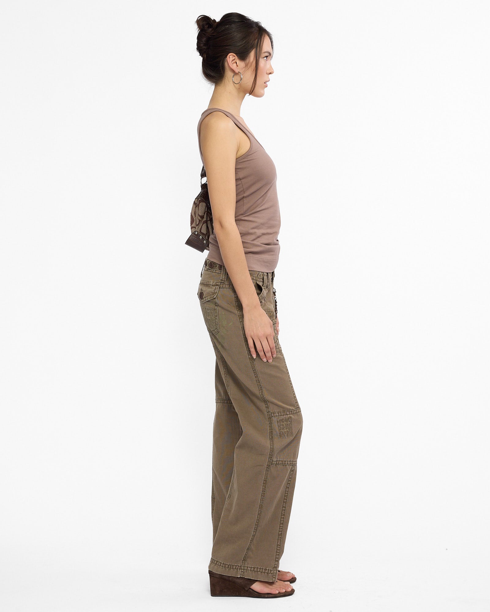 Embellished Multi Pocket Cargo Pant