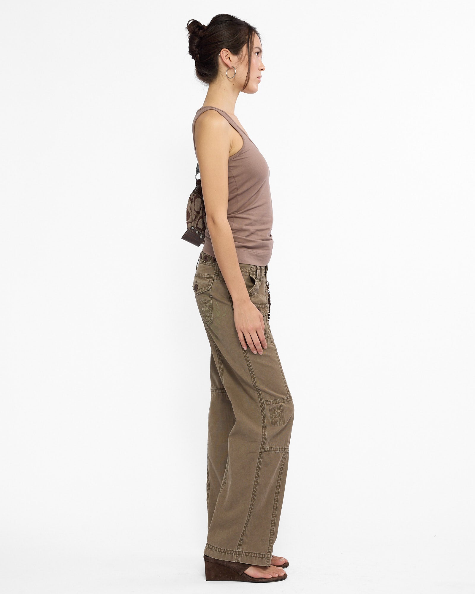 Classic 90s Fitted Tank - Taupe