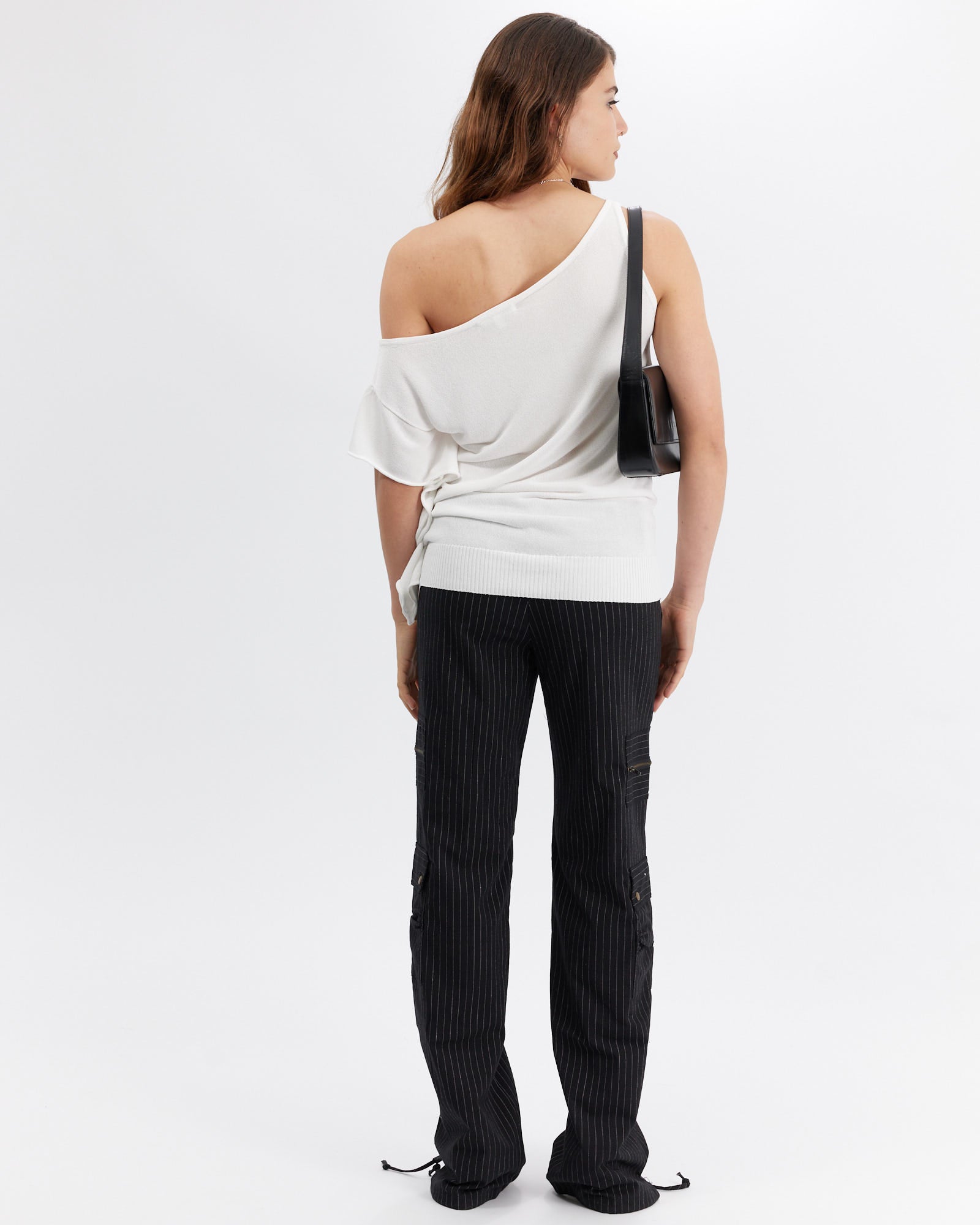 Pinstripe Zip Pocket Pant