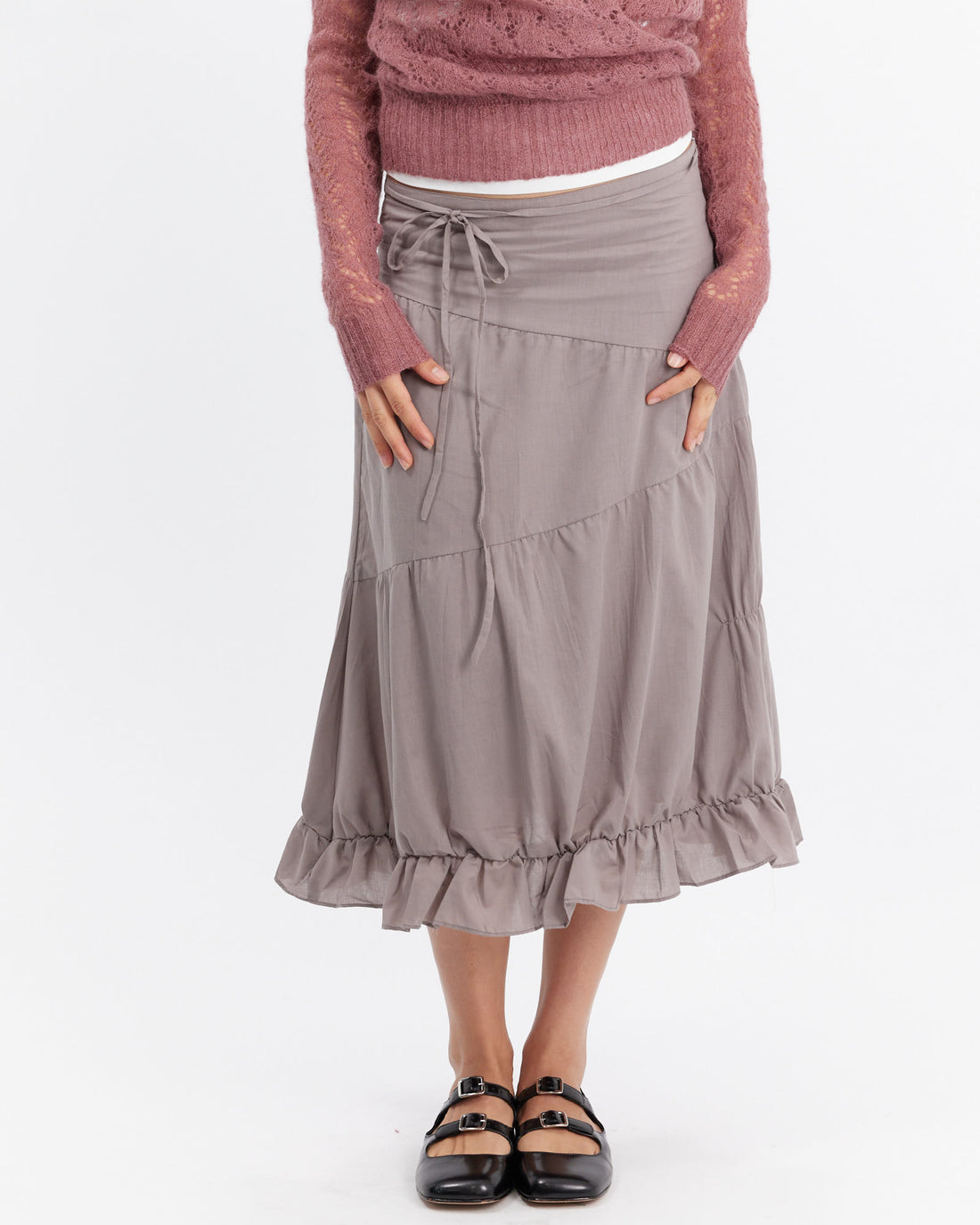 Light Cotton Tie Skirt