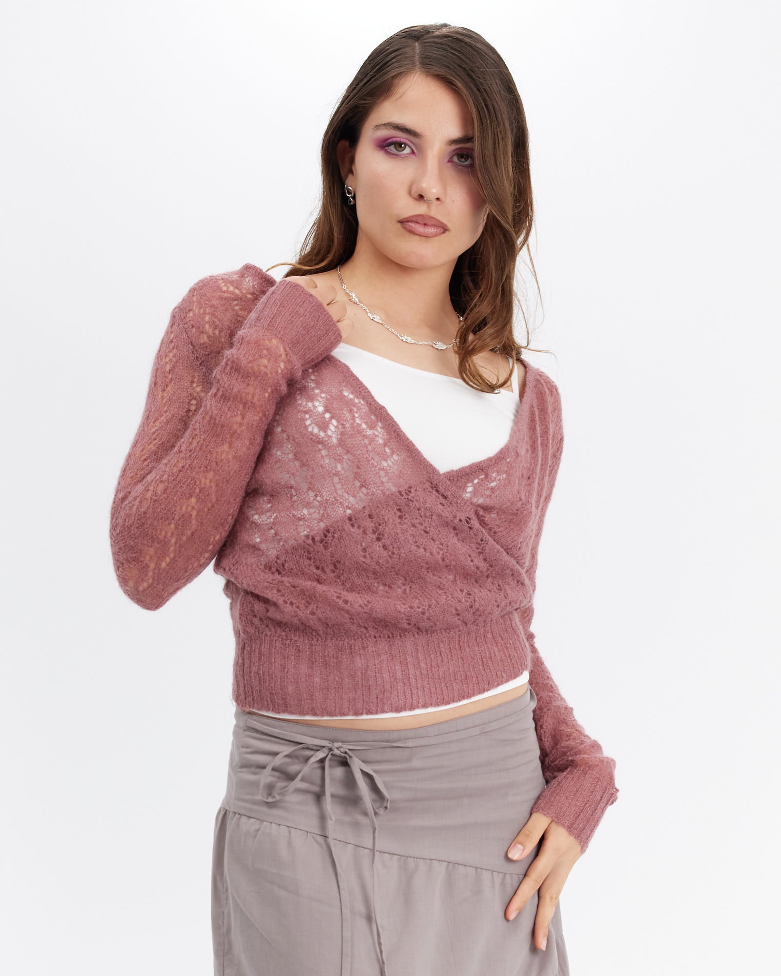 Crossover Mohair Ballet Knit