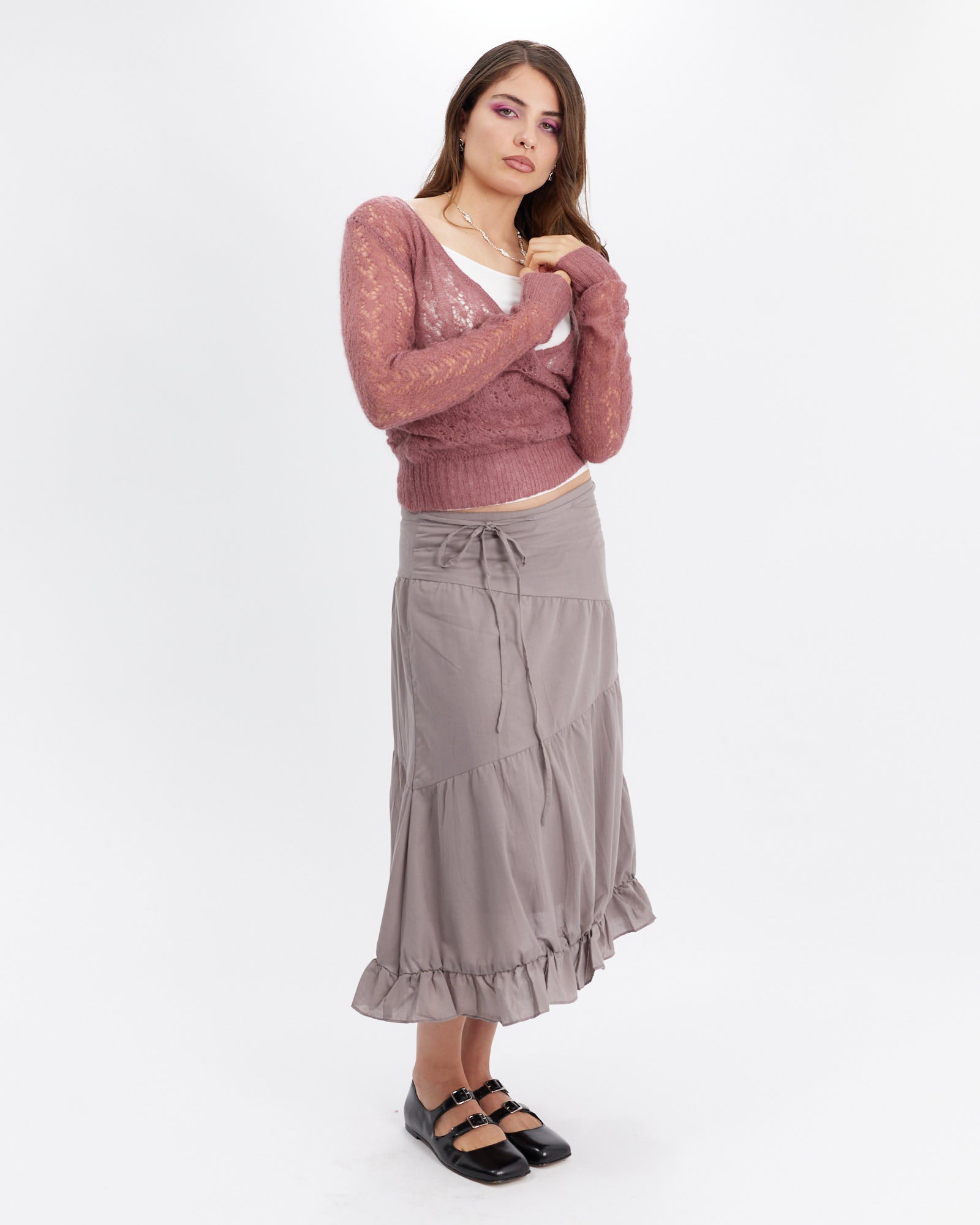 Light Cotton Tie Skirt
