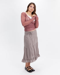 Light Cotton Tie Skirt
