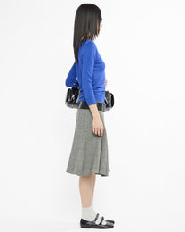 Boat Neck Knit Sweater - Cobalt