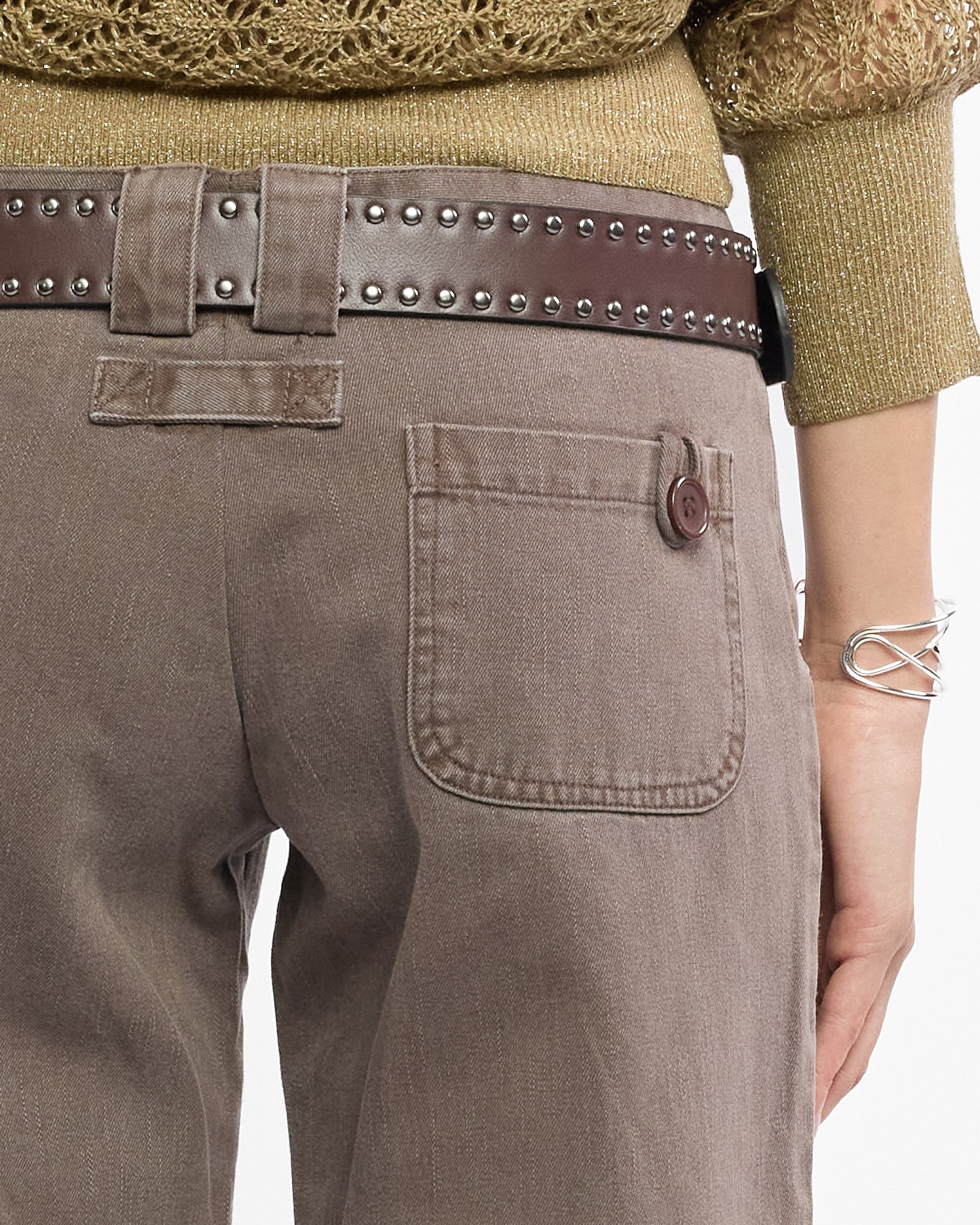 Stonewash Wide Leg Jeans