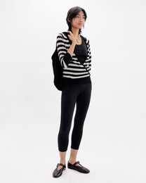 Ballet Striped Crossover Cardi