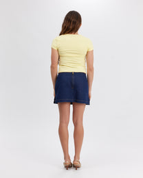 Denim Mini Skort