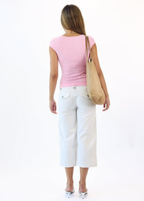 Cap Sleeve Tank Top - Bubblegum