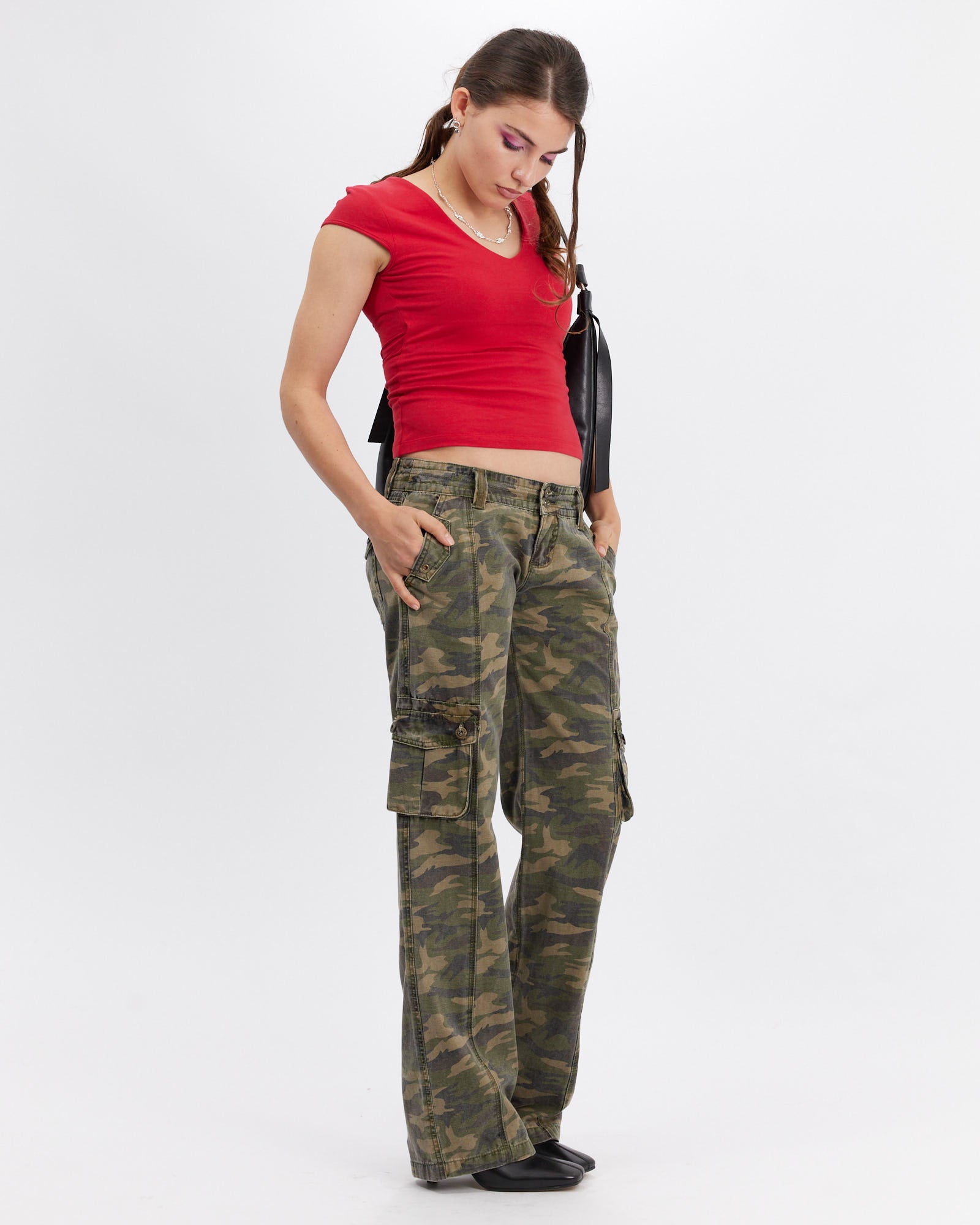 Cap Sleeve Baby T - Cherry