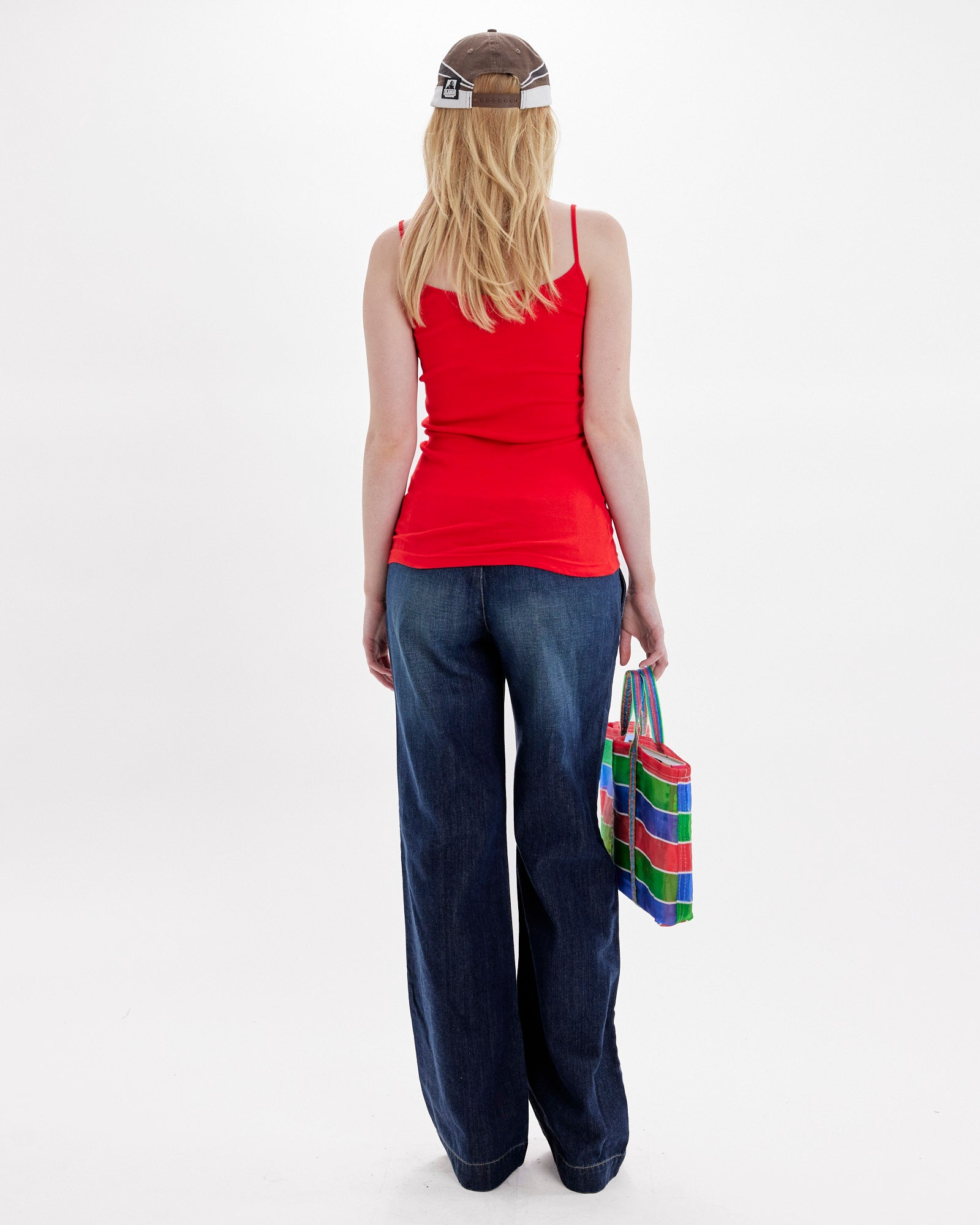 Basic V Cami - Cherry