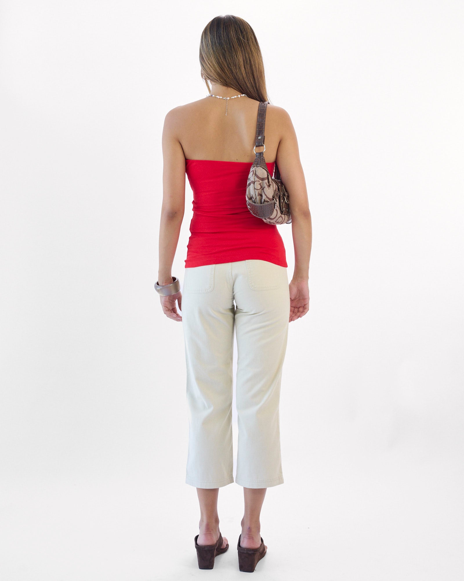 Drawstring Cotton Capri