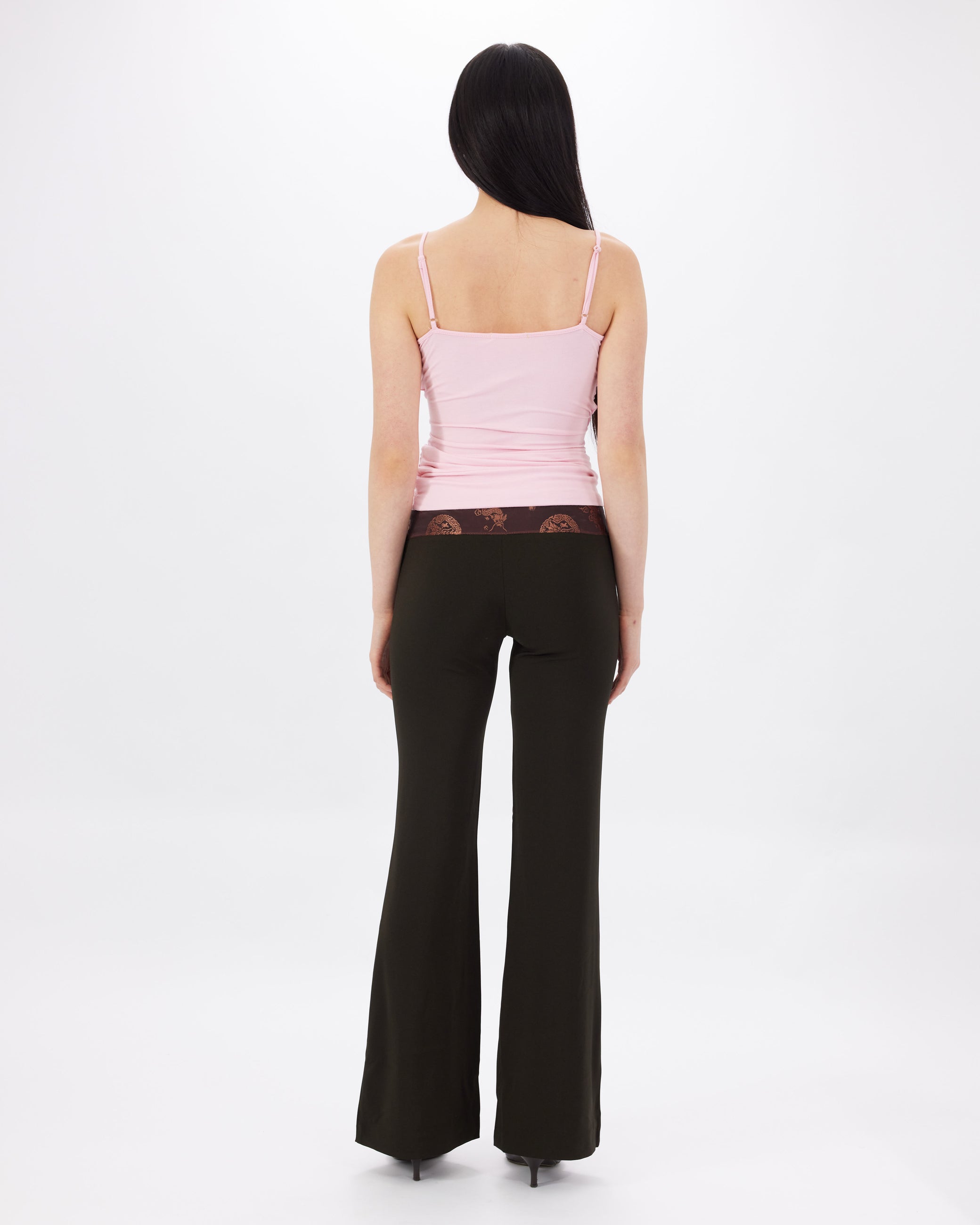 Satin Waistband Flares