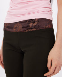 Satin Waistband Flares