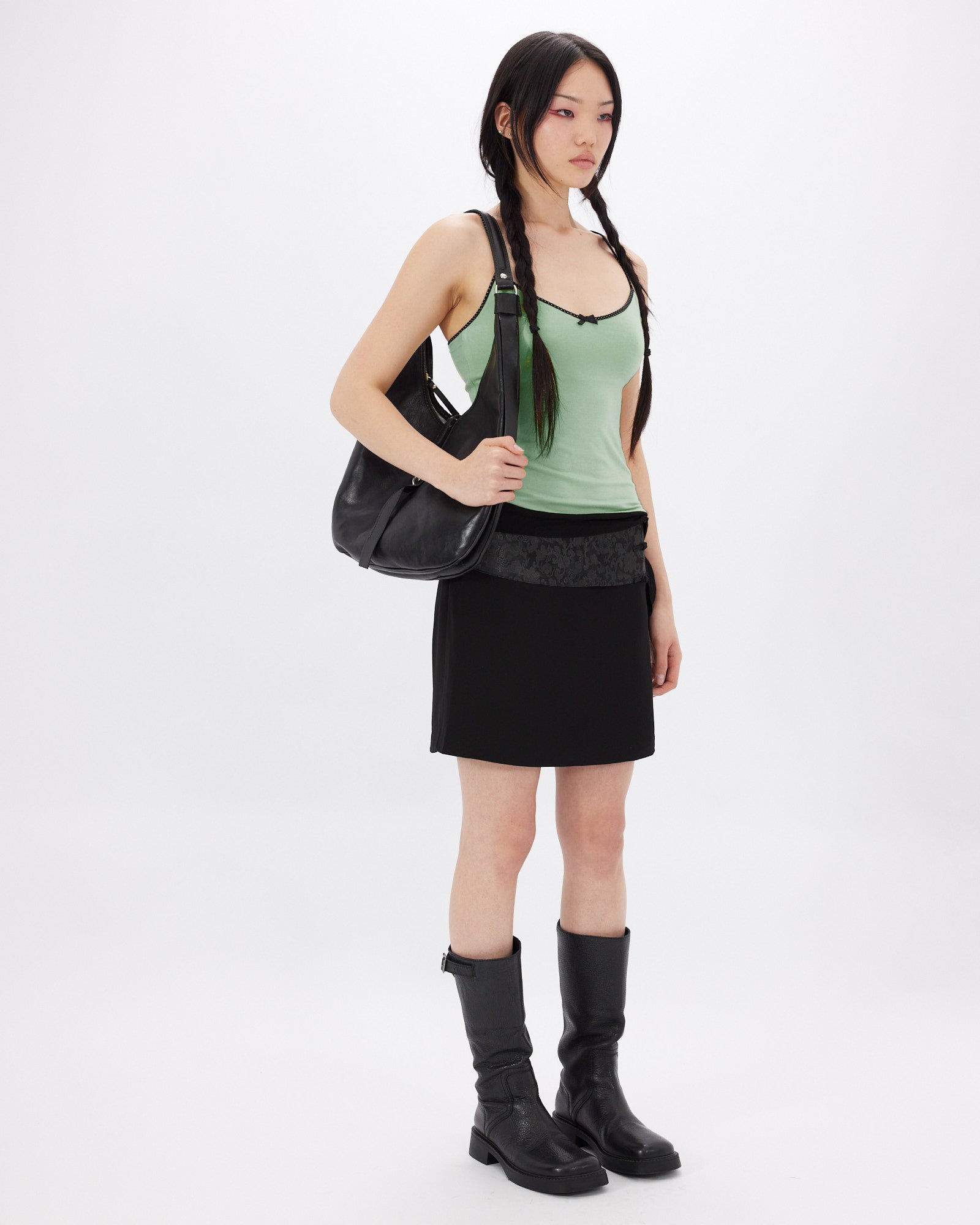 Polka Dot Tie Cami - Mint