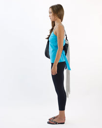 Stretch Cotton Tie Back Cami - Malibu Blue