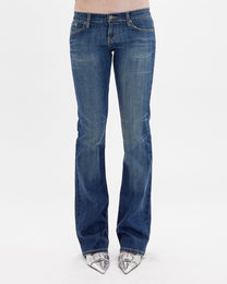 Low Waist Bootleg Denim Jean