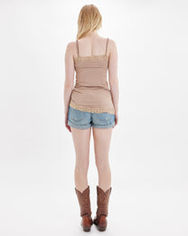 Adjustable Drawstring Lace Cami