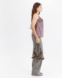 Pinstripe Low Rise Work Pant