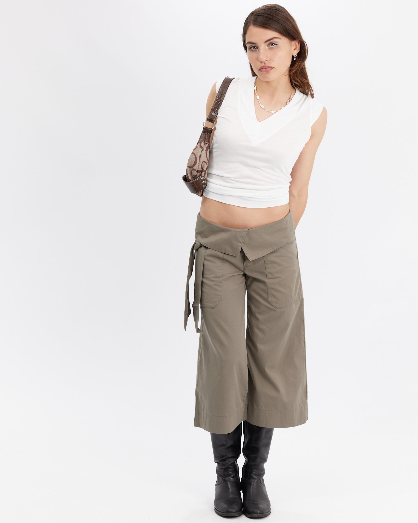 Wide V-Neck Jersey Tank