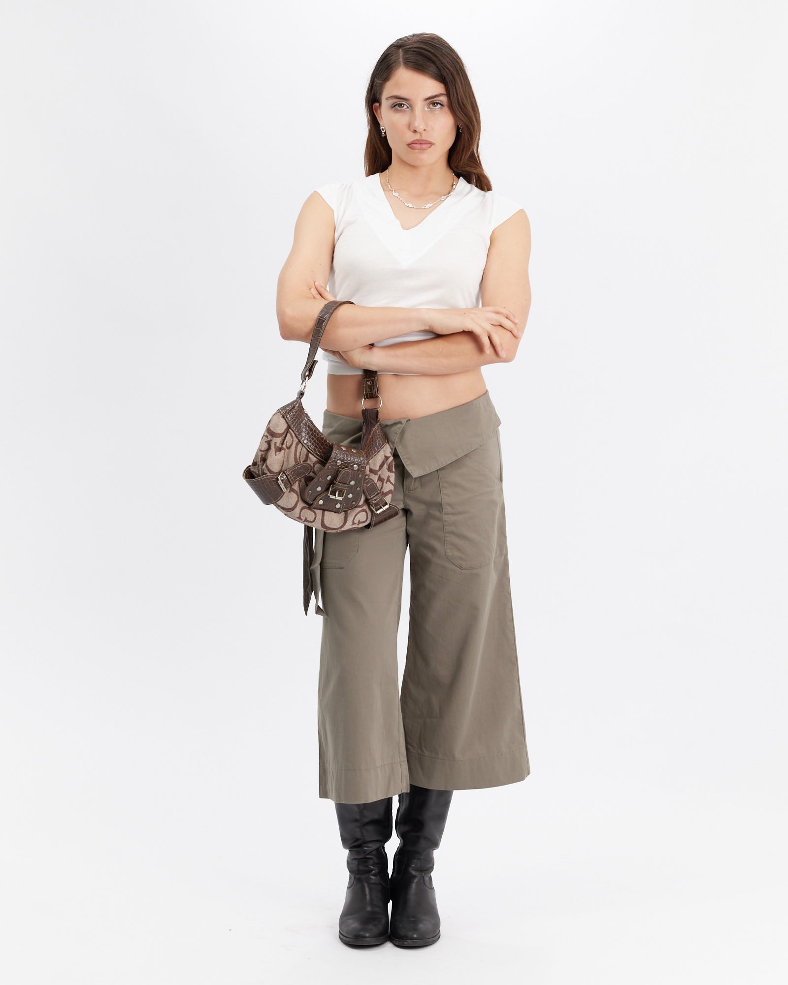 Wide V-Neck Jersey Tank