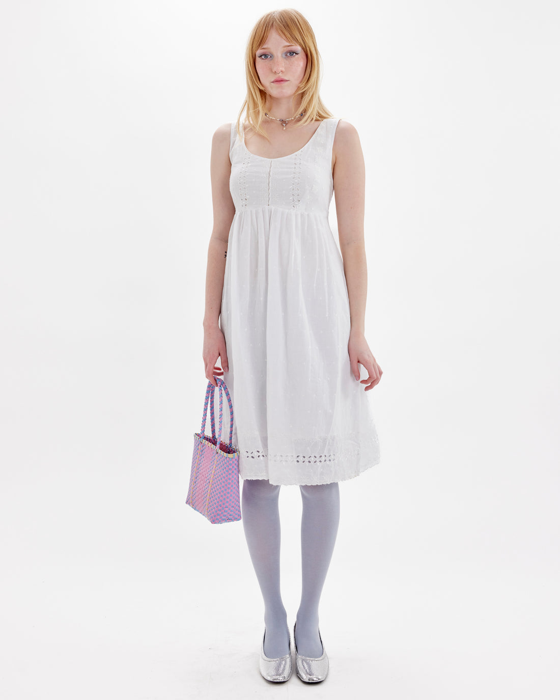 Cotton Lace Midi Dress