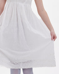 Cotton Lace Midi Dress