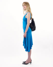Tie Drop Waist Jersey Dress - Malibu