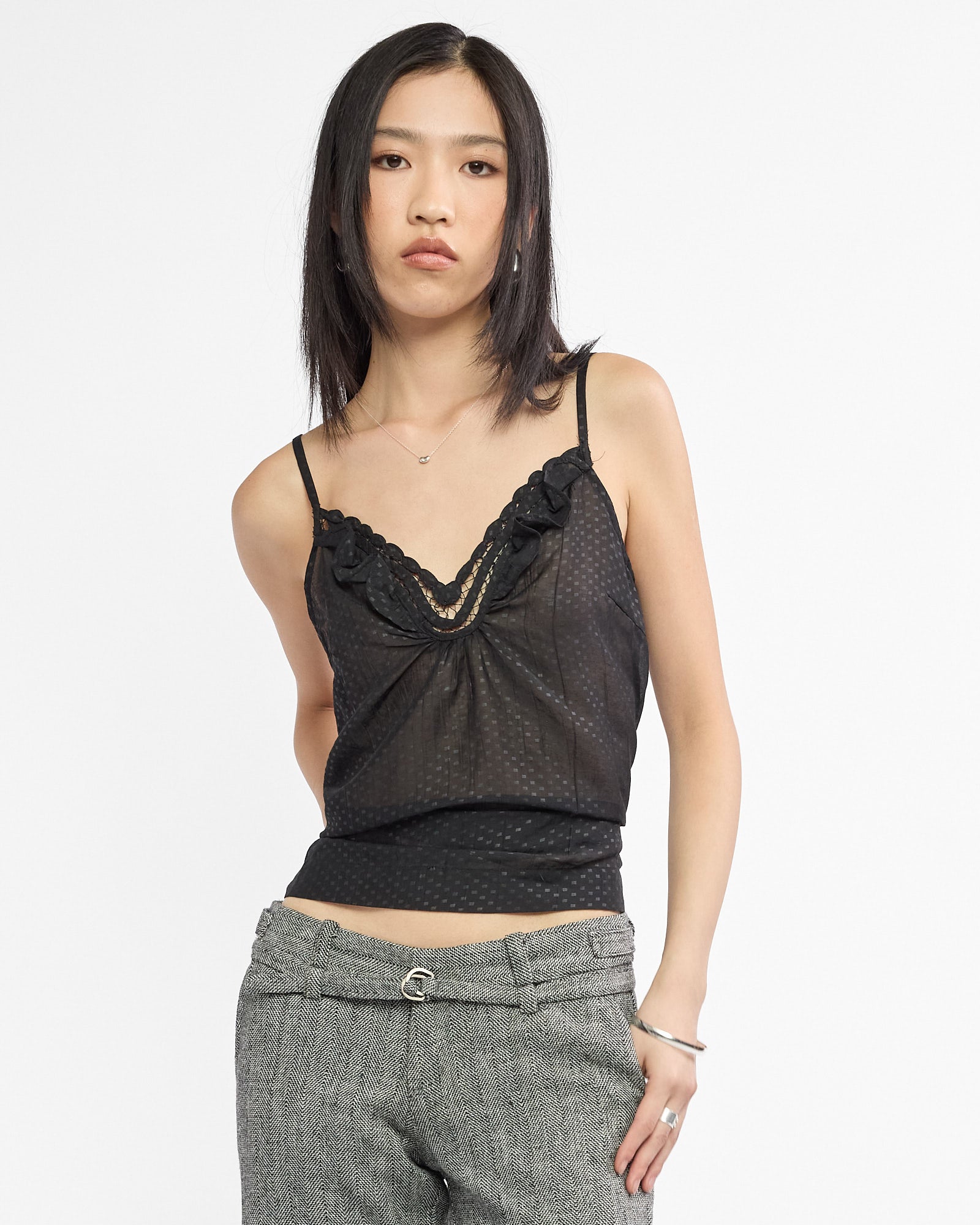 Textured Satin Cami