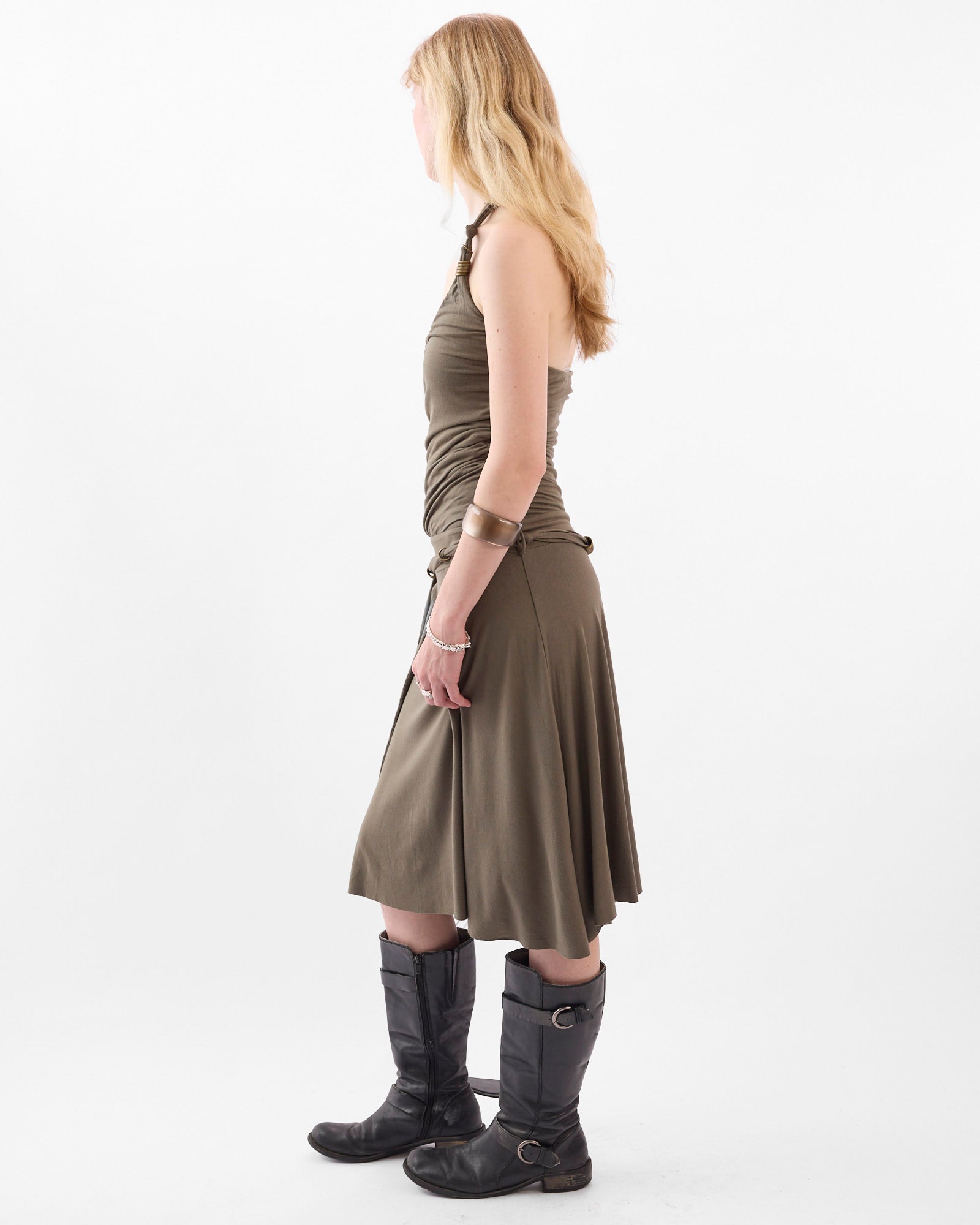 Forest Fairy Jersey Halter Dress