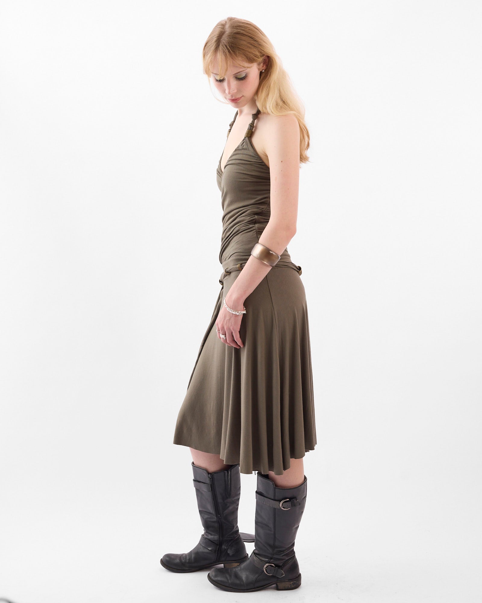Forest Fairy Jersey Halter Dress