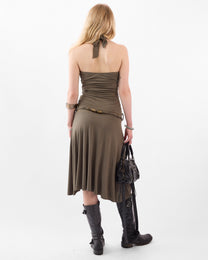Forest Fairy Jersey Halter Dress