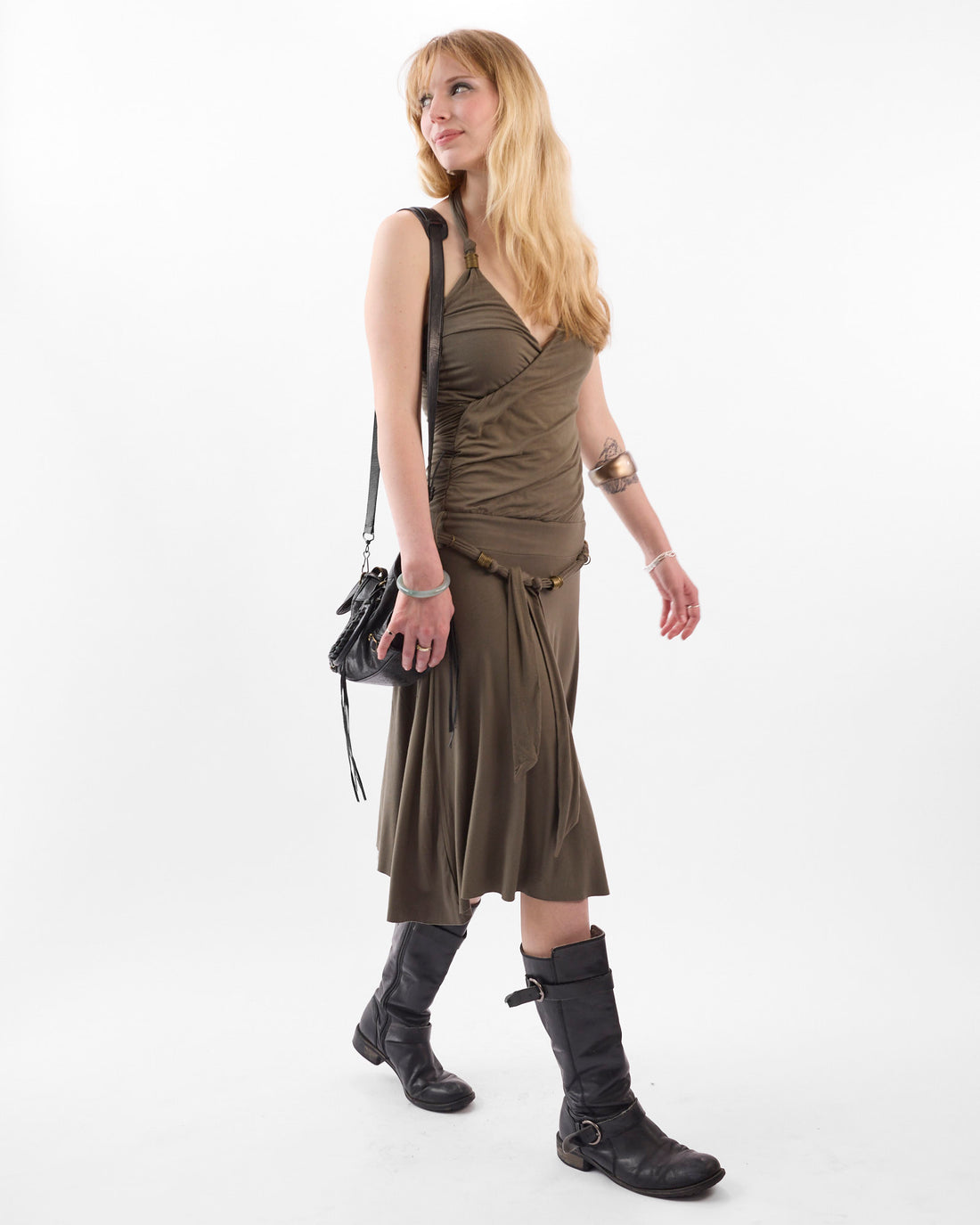 Forest Fairy Jersey Halter Dress