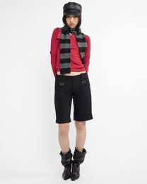 Tailored Wool Buckle Short