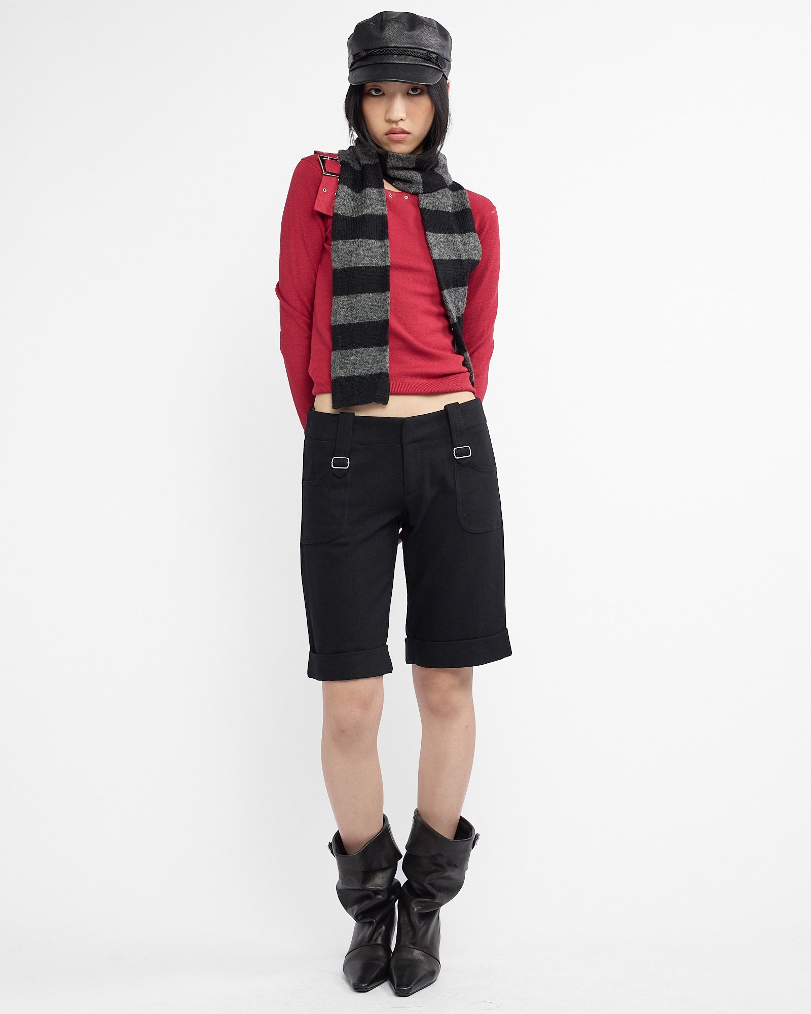 Tailored Wool Buckle Short