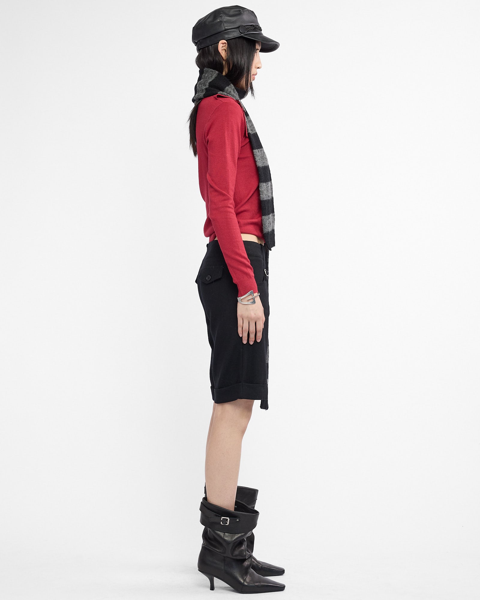 Tailored Wool Buckle Short