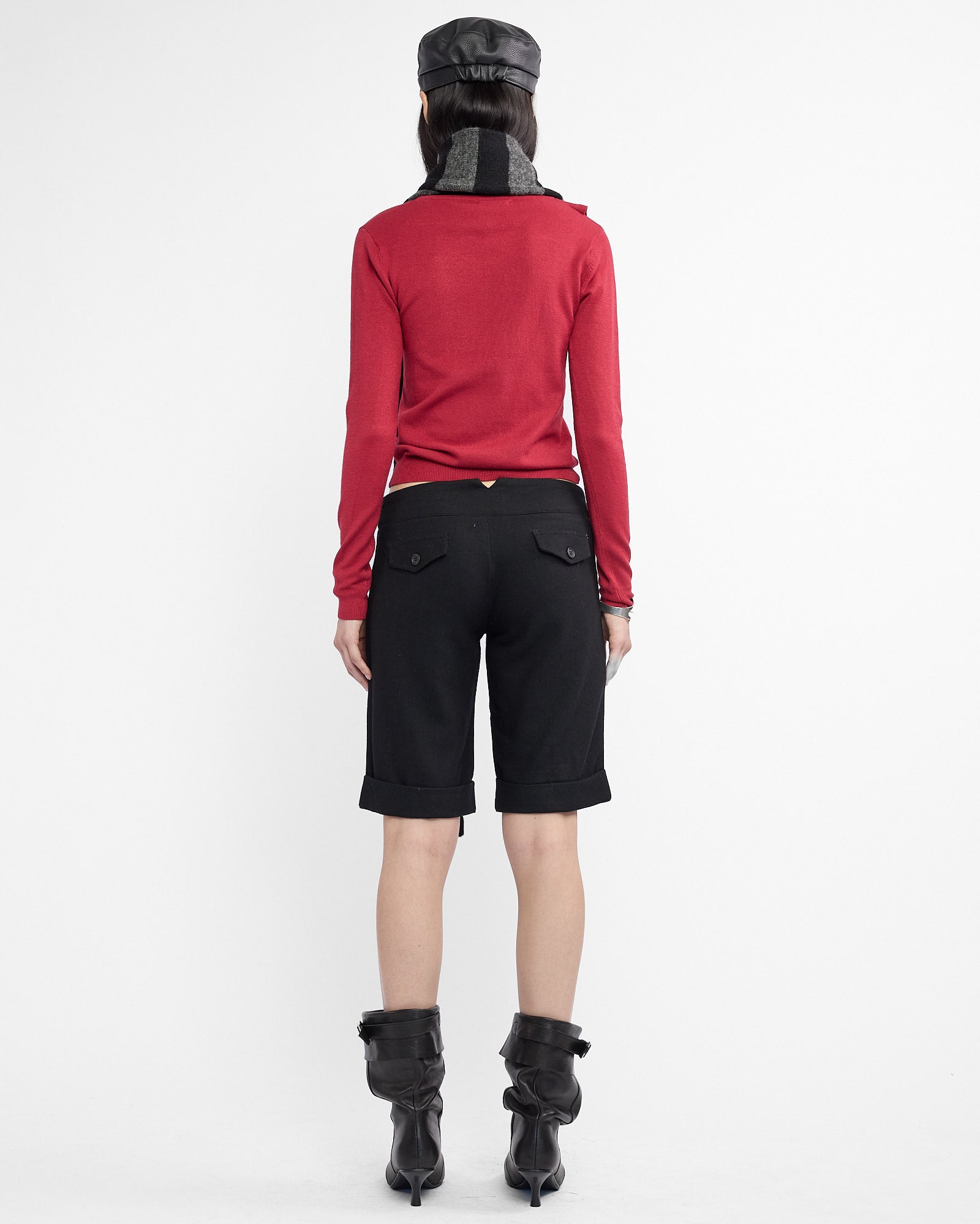 Tailored Wool Buckle Short