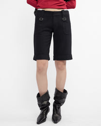 Tailored Wool Buckle Short