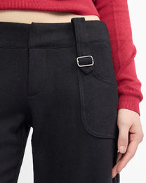 Tailored Wool Buckle Short