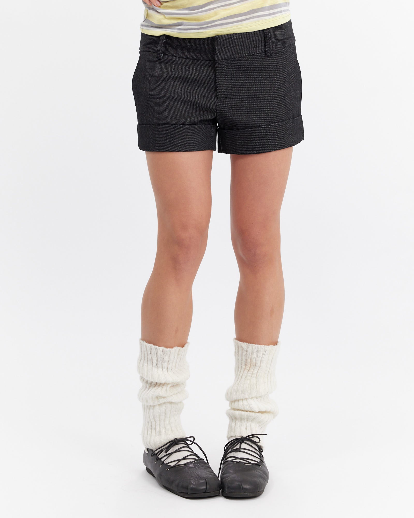 Low Rise Tailored Short - Black