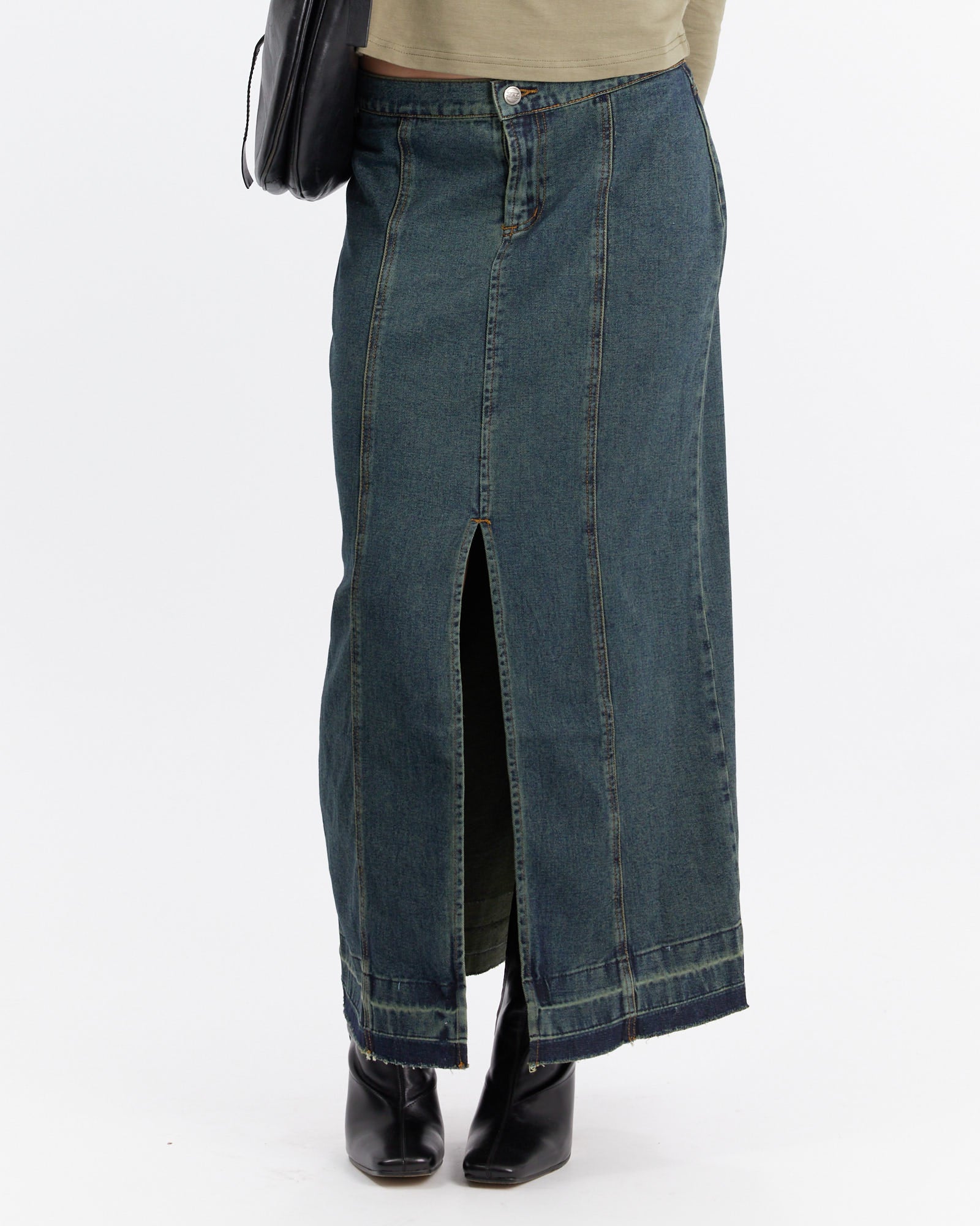 Denim Maxi Skirt