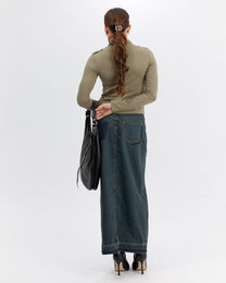 Denim Maxi Skirt