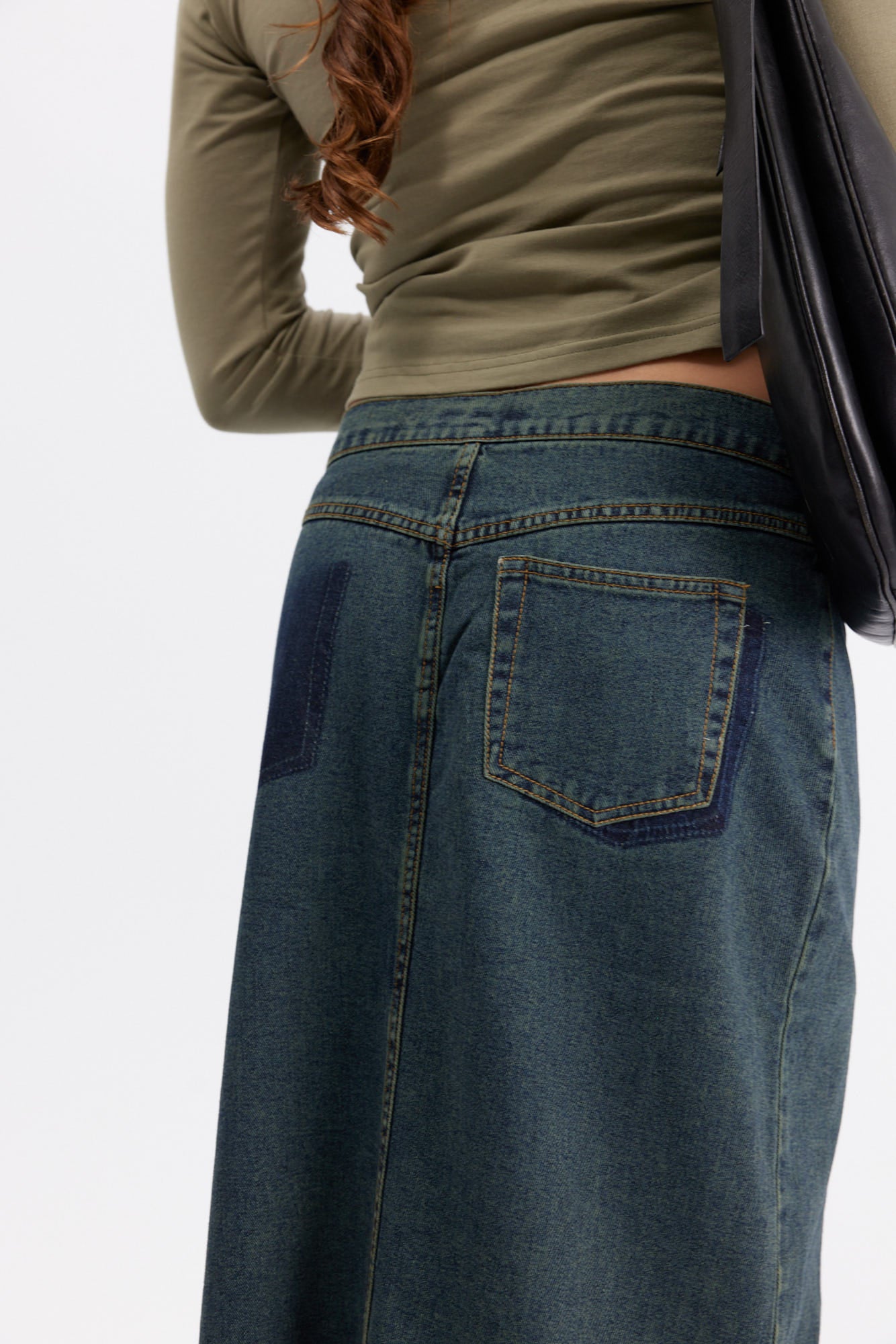 Denim Maxi Skirt