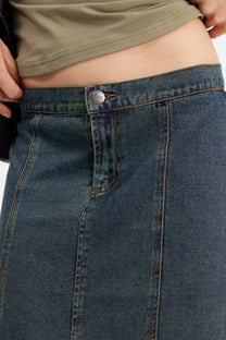Denim Maxi Skirt
