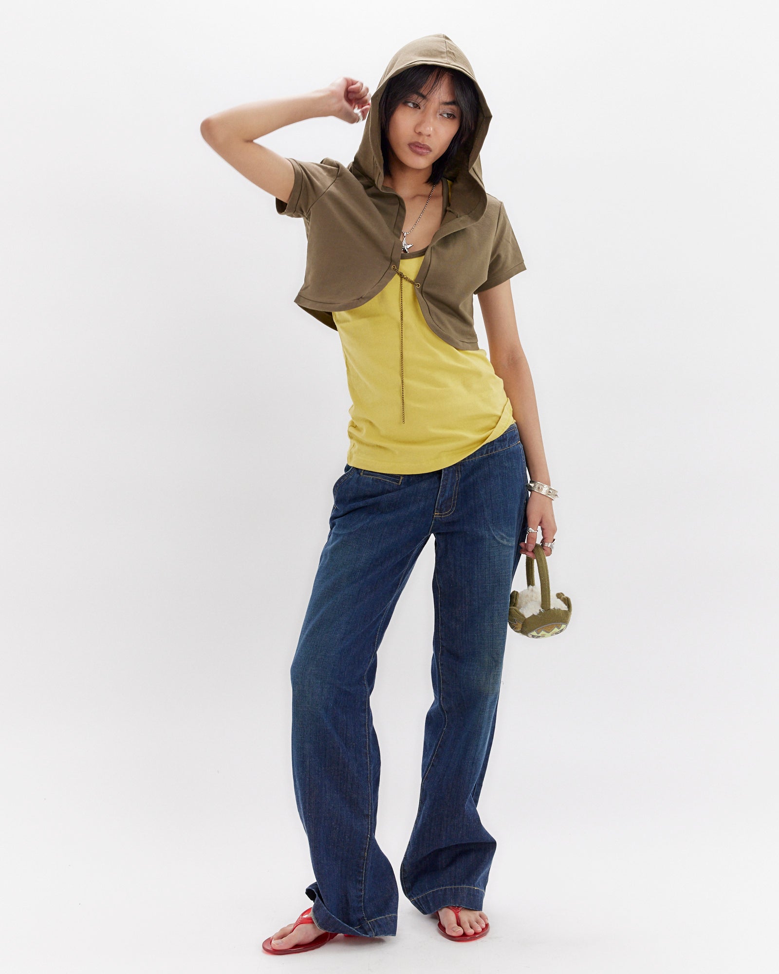 Hooded Bolero Tee &amp; Tank Set