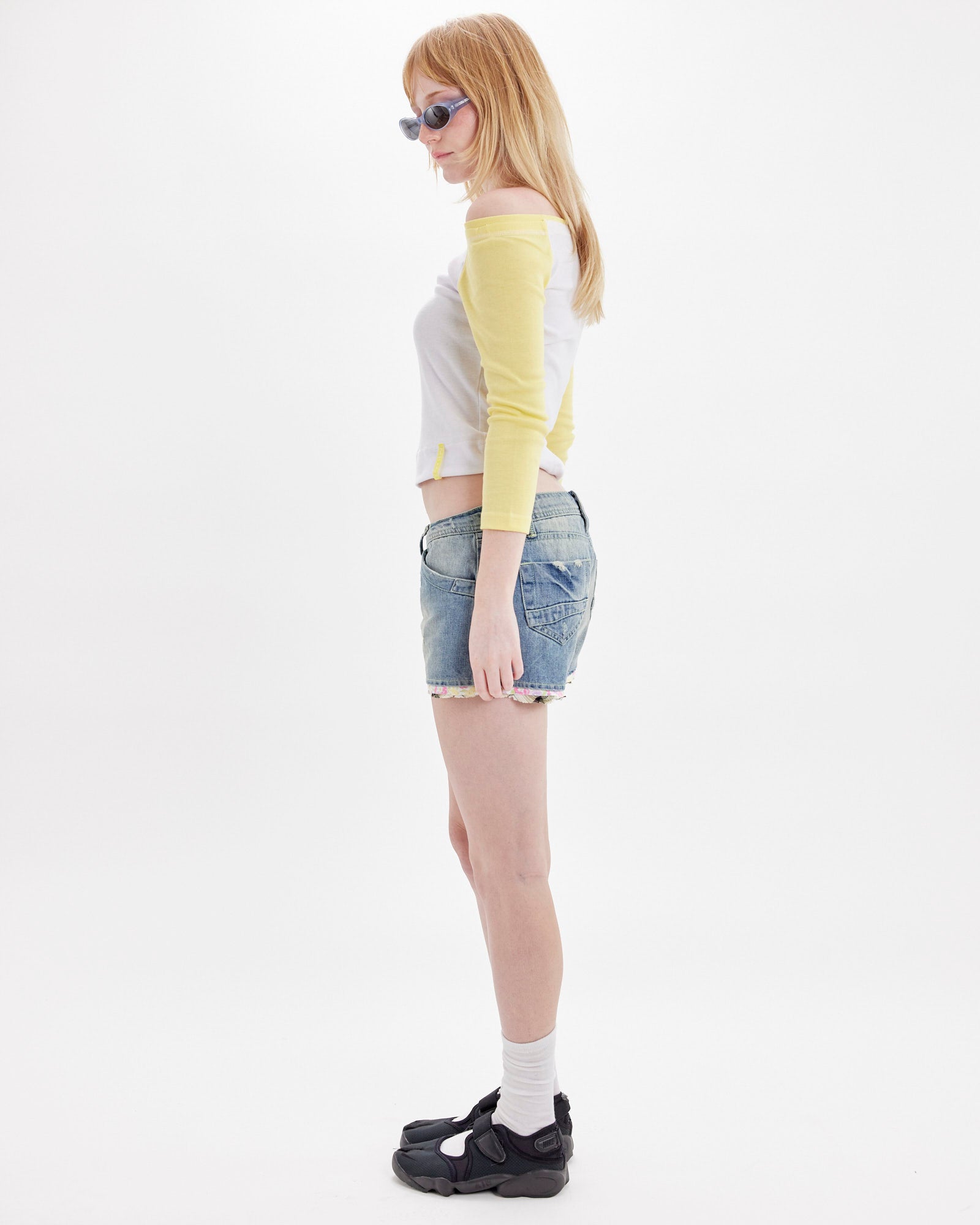 Sporty Contrast Jersey Top - Butter Yellow