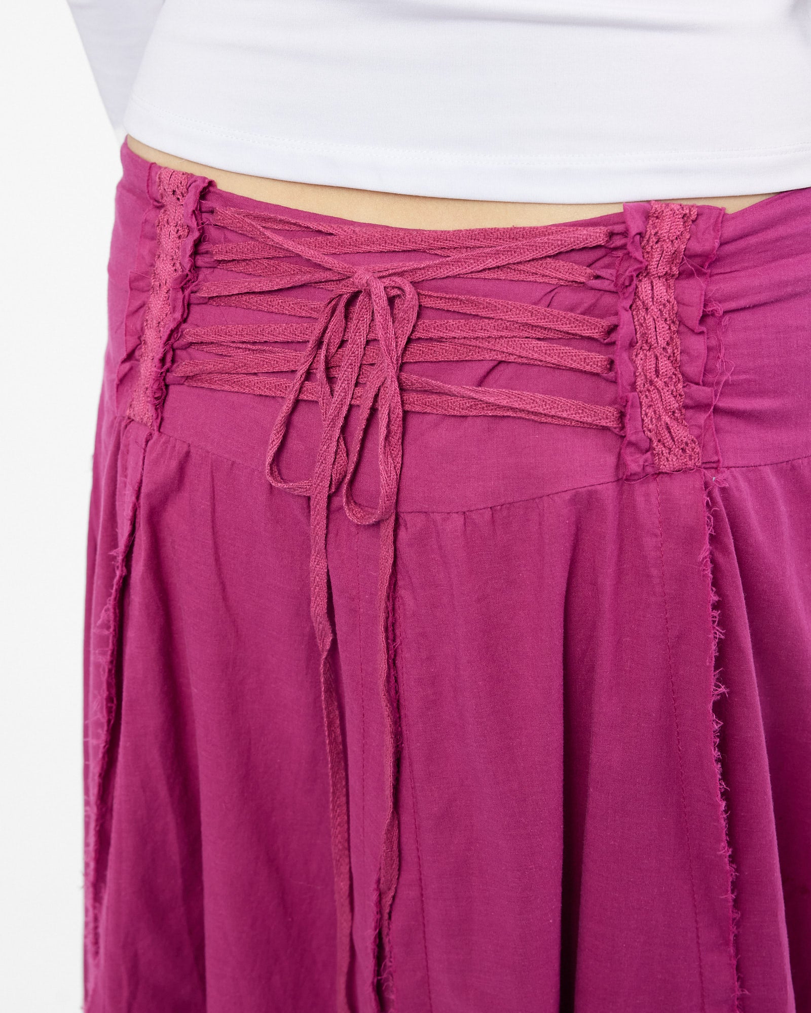 Raw Hem Adjustable Fairy Skirt