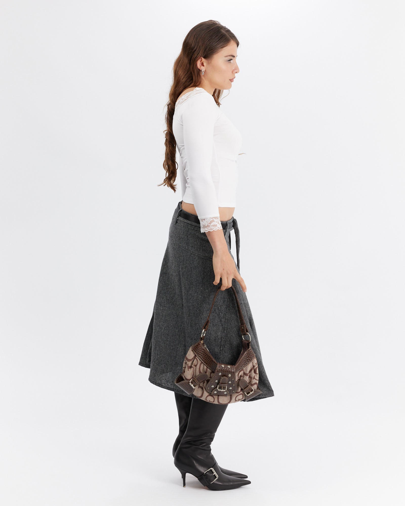 3/4 Sleeve Lace Detail Top
