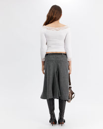 3/4 Sleeve Lace Detail Top
