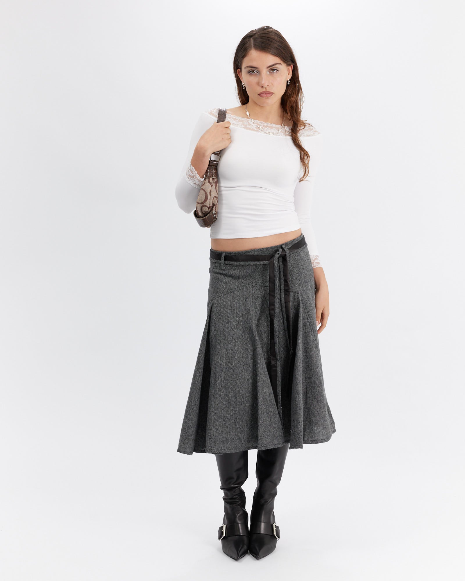 3/4 Sleeve Lace Detail Top